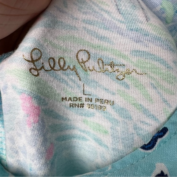LIKE NWOT Lilly Pulitzer Kristen Swing Dress Lilly Loves Texas- Large - Picture 5 of 7